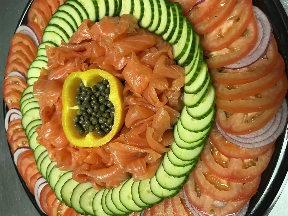 Hand sliced nova platters 